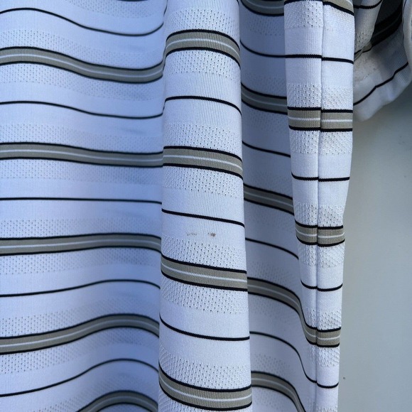 Lot of 3 George Polo Shirt Gray Golf Short Sleeve Red Blue White Striped XL - Picture 11 of 12